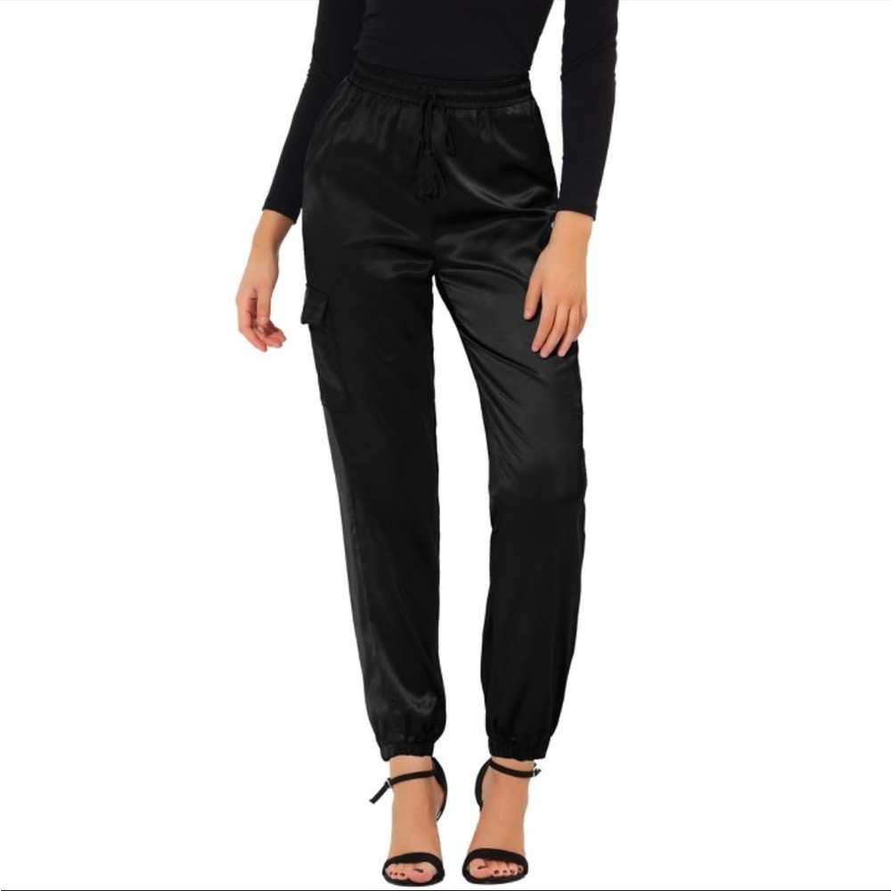 Black silk Allegra K (Target) joggers